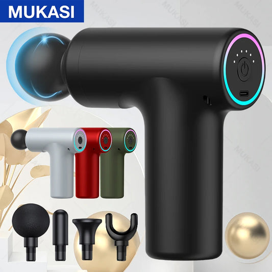 MUKASI Portable Massage Gun – Deep Tissue Relief, Adjustable Speeds