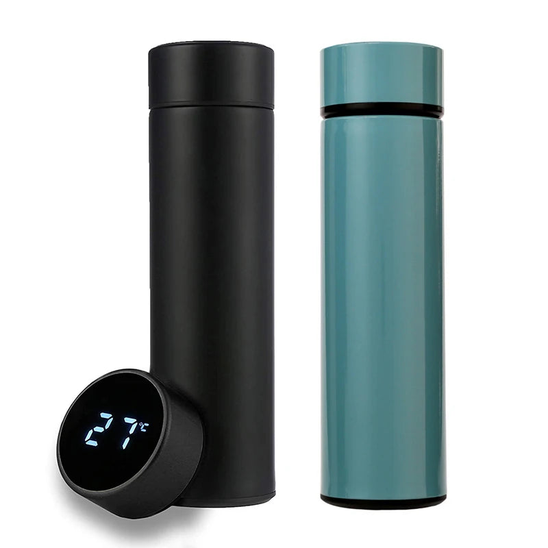 Stainless Steel Smart Thermos Bottle with LCD Temperature Display