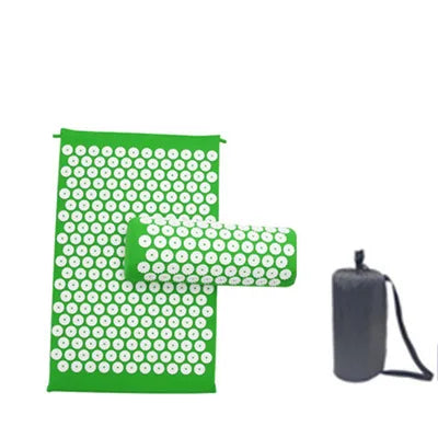 Acupressure Mat and Pillow Set for Neck, Back, and Foot Pain Relief β Eco-Friendly Massage Cushion