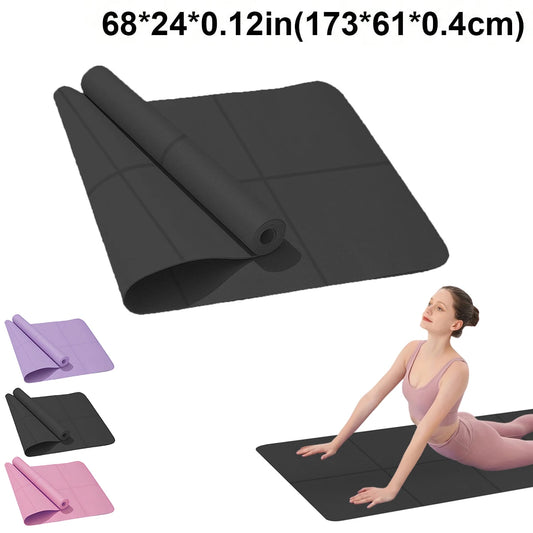 EVA Anti-Skid Yoga Mat – 4mm Thick Comfort Foam for Fitness