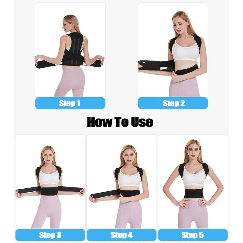 Anti-Camel Adjustable Posture Corrector Belt
