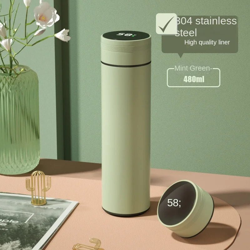 Smart 500ml Thermos Bottle with LCD Temperature Display – Leakproof