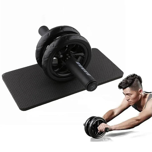 AB Roller Wheel Set – With Knee Pad & Resistance Bands for Core