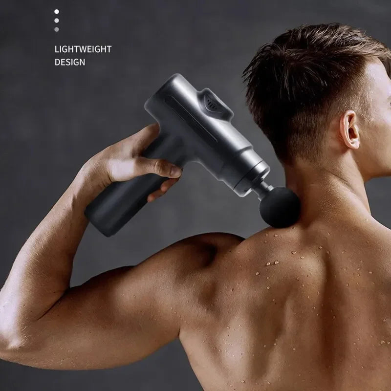 Electric Deep Tissue Massage Gun – 8 Heads for Full Body Relief