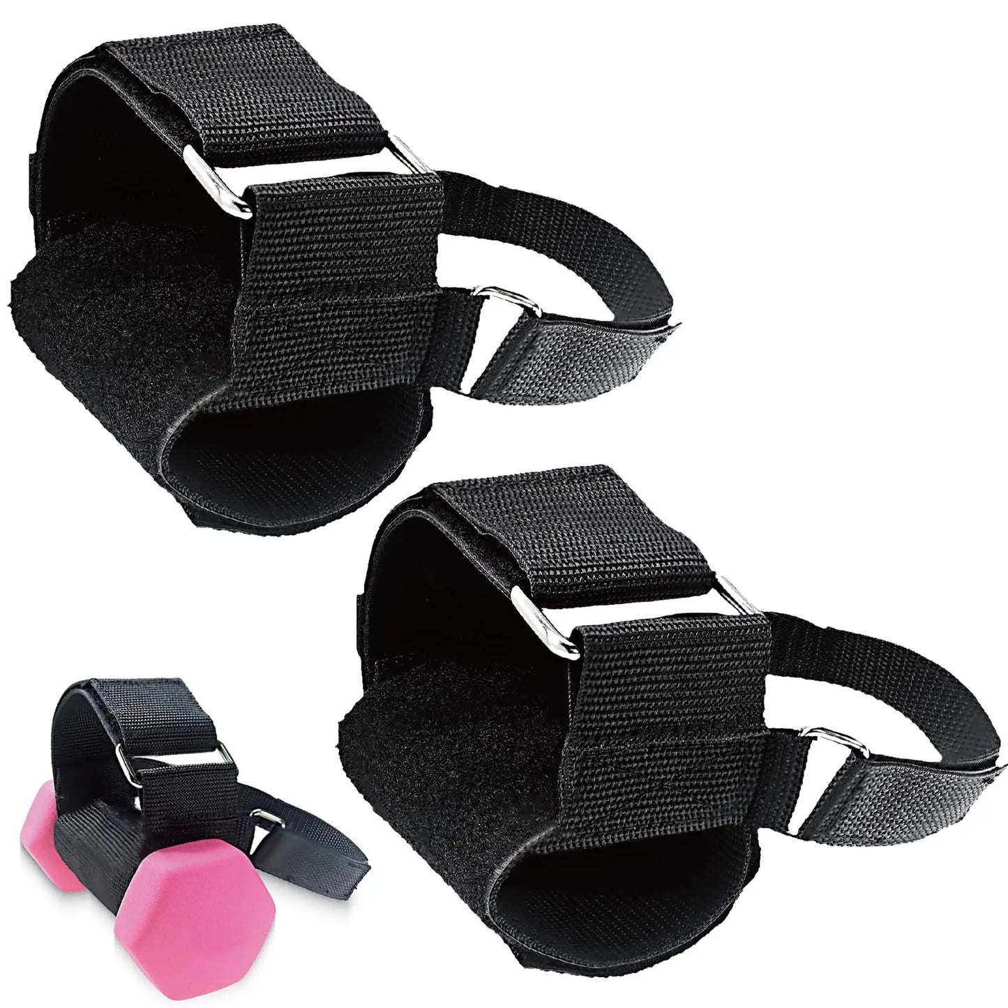 1 or 2 Tibialis Dumbbell Foot Straps – Adjustable Ankle Trainer