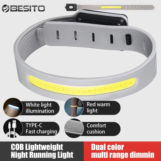 LED Night Running Armband – USB Rechargeable Safety Light Strap