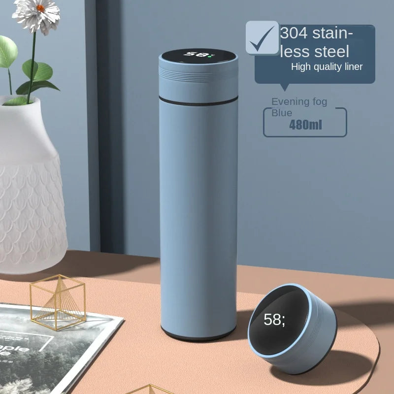 Smart 500ml Thermos Bottle with LCD Temperature Display – Leakproof