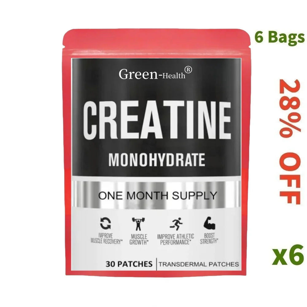 Creatine Monohydrate Transdermal Patches β Muscle Growth & Energy Boost | 30-Day Supply