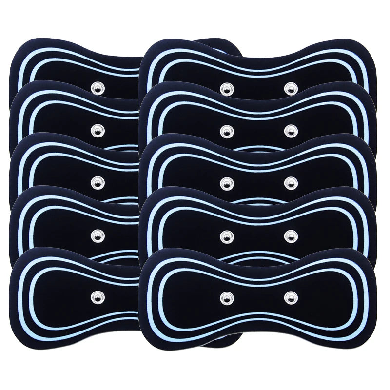 10PCS Replacement Massage Patches for Neck, Shoulder, and Back Massager β PU Self-Adhesive Reusable Pads