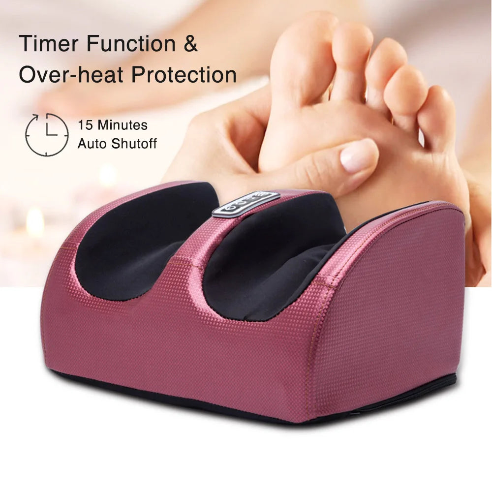 Electric Foot Massager with Heat – Shiatsu Kneading & Compression Therapy