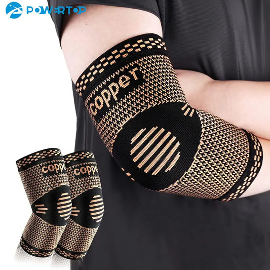 Copper Elbow Compression Sleeve for Pain Relief