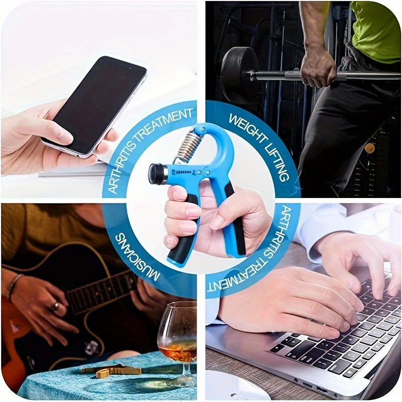Adjustable Hand Grip Strengthener – Finger & Wrist Trainer for Men/Women