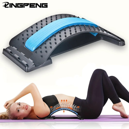 Adjustable Lumbar Stretching Device – Back Massager & Spine Alignment Tool