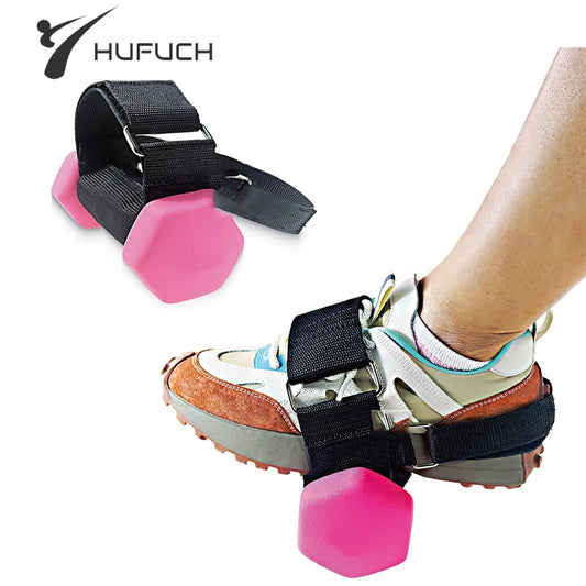 1 or 2 Tibialis Dumbbell Foot Straps – Adjustable Ankle Trainer
