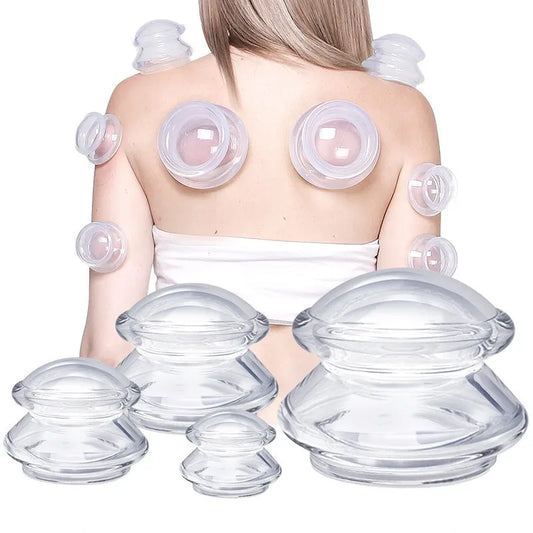Silicone Anti-Cellulite Massage Cups – Body & Face Cupping Set