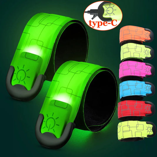  Rechargeable LED Safety Armband – Night Running & Cycling Wristband