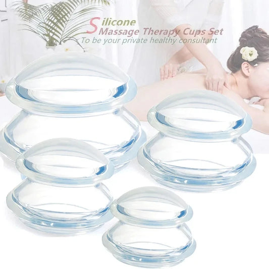Silicone Anti-Cellulite Massage Cups – Vacuum Suction Therapy Set