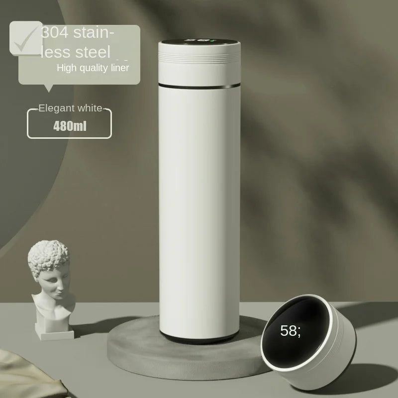 Smart 500ml Thermos Bottle with LCD Temperature Display – Leakproof