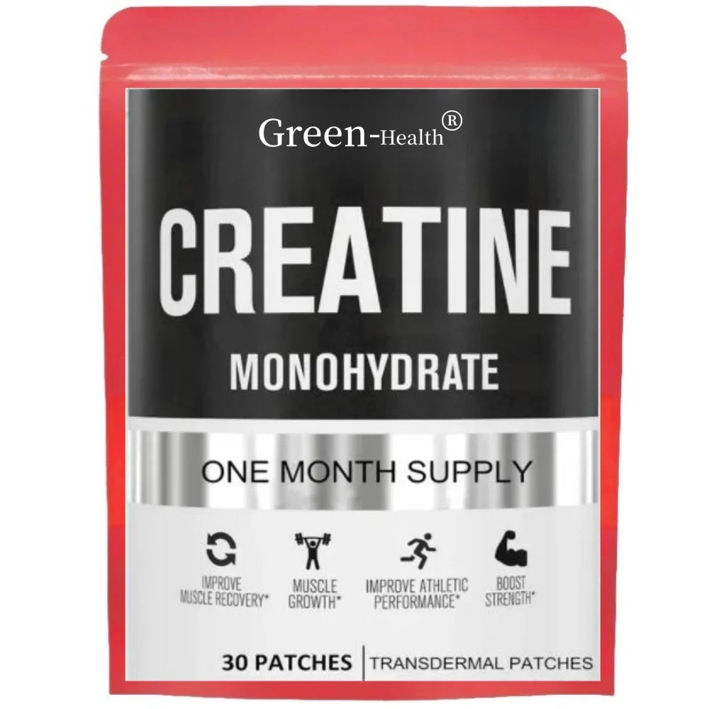 Creatine Monohydrate Transdermal Patches β Muscle Growth & Energy Boost | 30-Day Supply