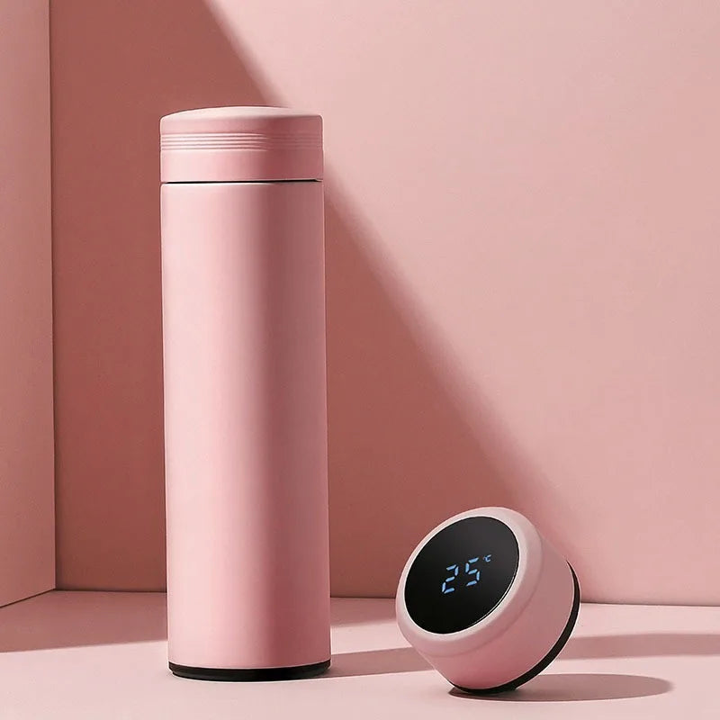 Smart 500ml Thermos Bottle with LCD Temperature Display – Leakproof