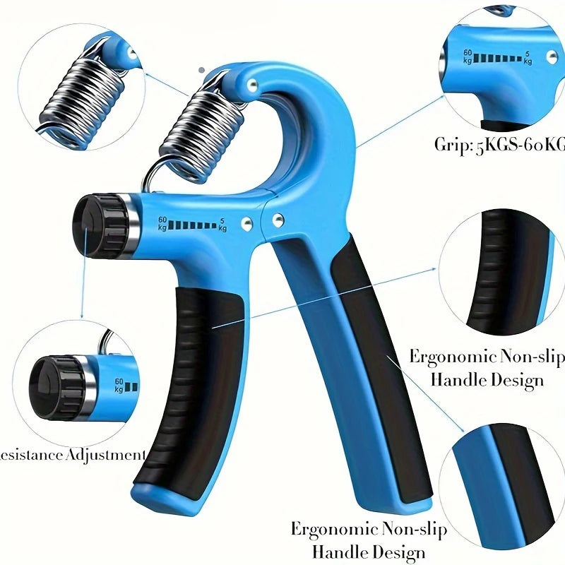Adjustable Hand Grip Strengthener – Finger & Wrist Trainer for Men/Women
