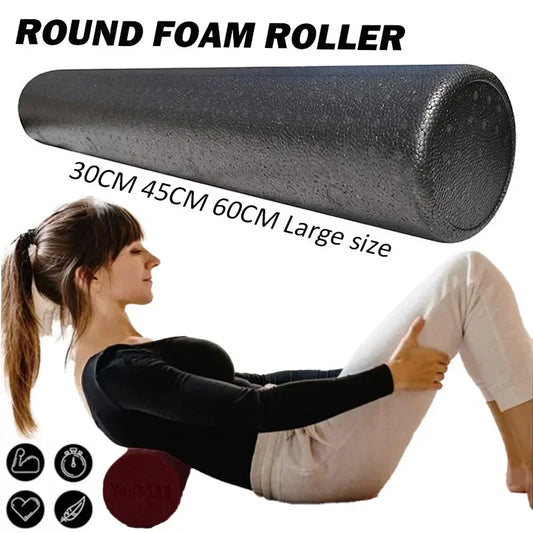 12/18/24IN High-Density Foam Roller | Back Pain Relief, Deep Tissue Massage, Yoga & Bodybuilding Training