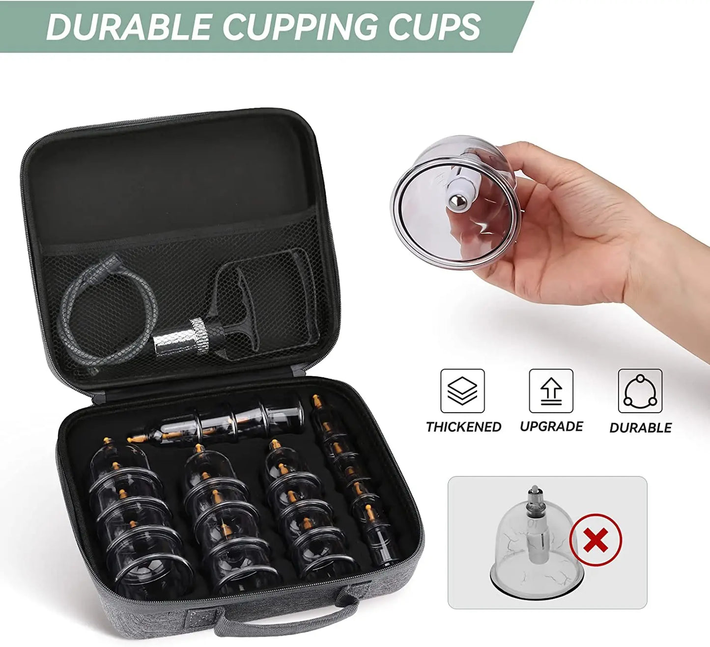 24-Piece Vacuum Cupping Therapy Set – Anti-Cellulite & Pain Relief