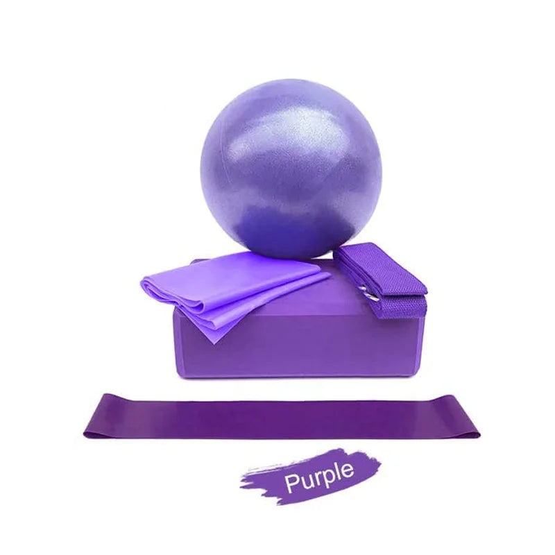 5-Piece Yoga Starter Kit β Blocks, Ball, Bands & Strap for Home Fitness