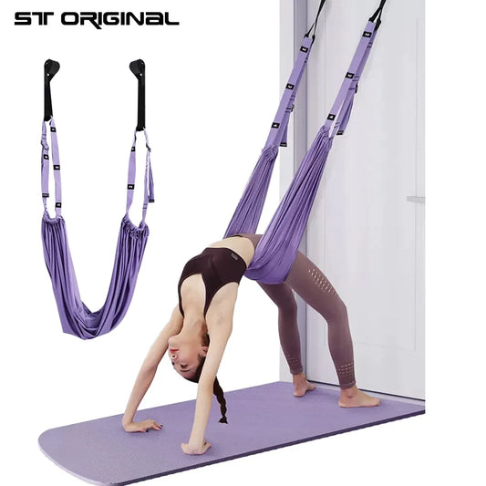 Aerial Yoga Strap – Adjustable Leg Split & Inversion Hammock Trainer