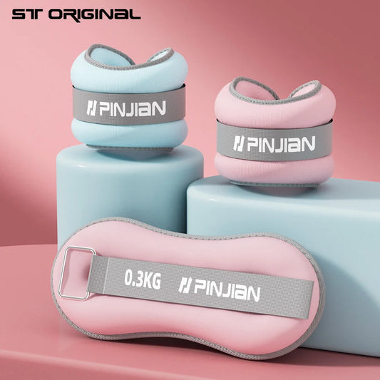 2PCS Adjustable Ankle & Wrist Weights – Iron Sand for Gym & Yoga