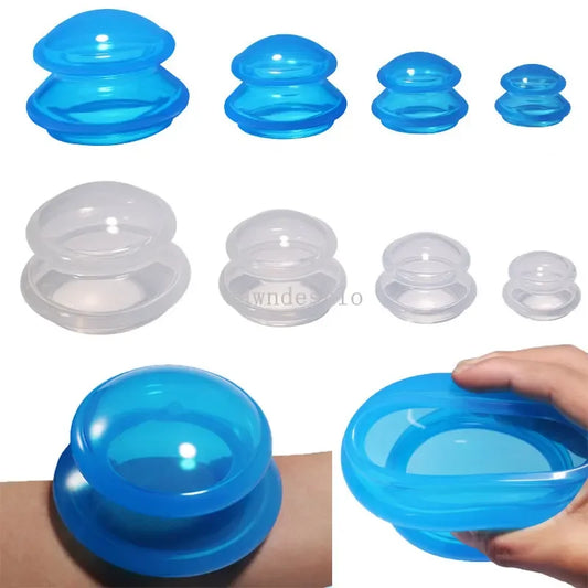 Silicone Anti-Cellulite Cupping Set – Face & Body Slimming Massage