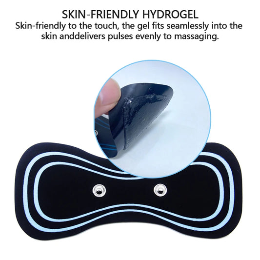 10PCS Replacement Massage Patches for Neck, Shoulder, and Back Massager – PU Self-Adhesive Reusable Pads