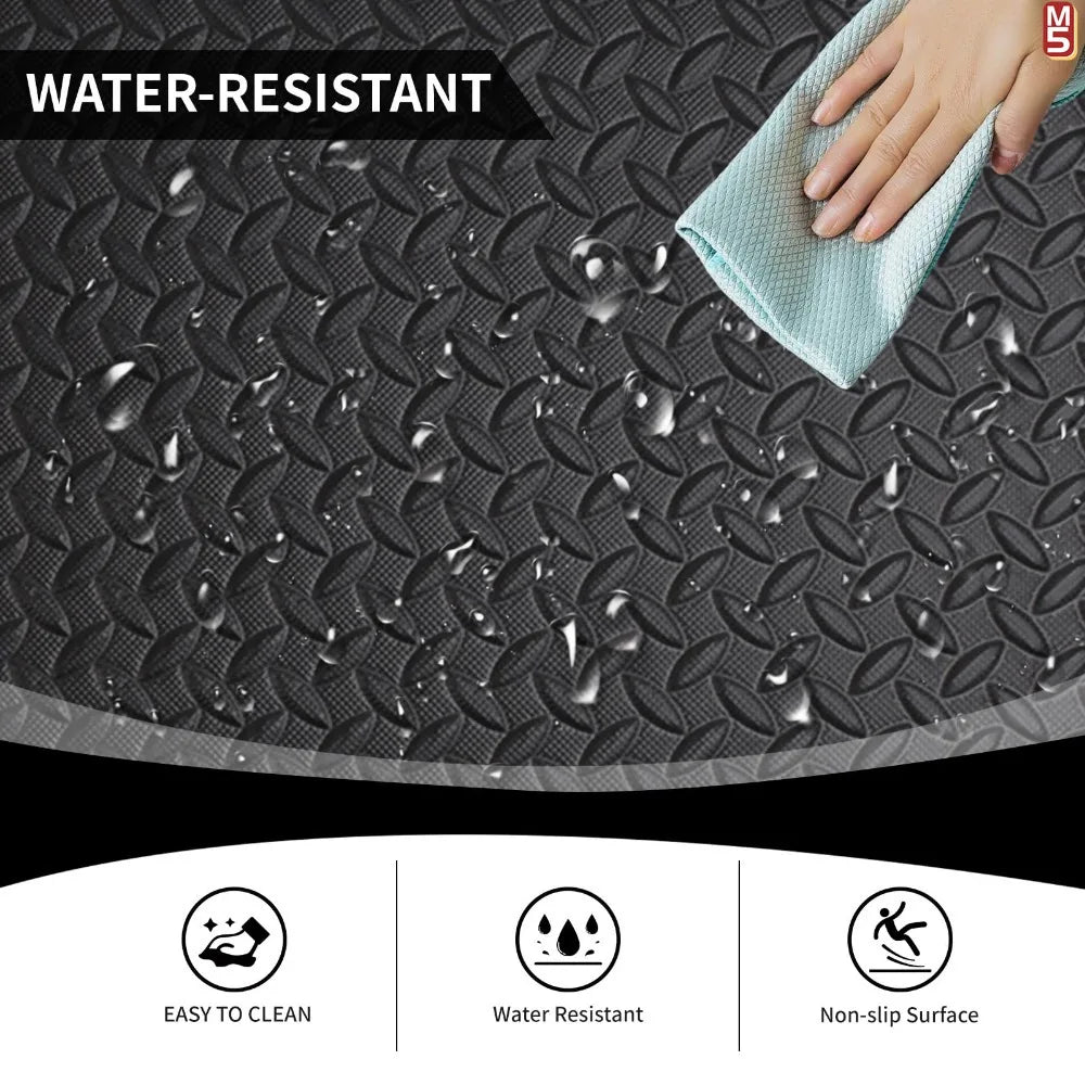 Massage Cushion EVA Foam Puzzle Exercise Mat | Home Gym Interlocking Non-Slip Floor Mats | Waterproof Acupressure Workout Mat