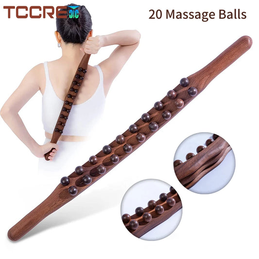 Wooden Lymphatic Drainage Massager – Handheld Body Sculpting Tool