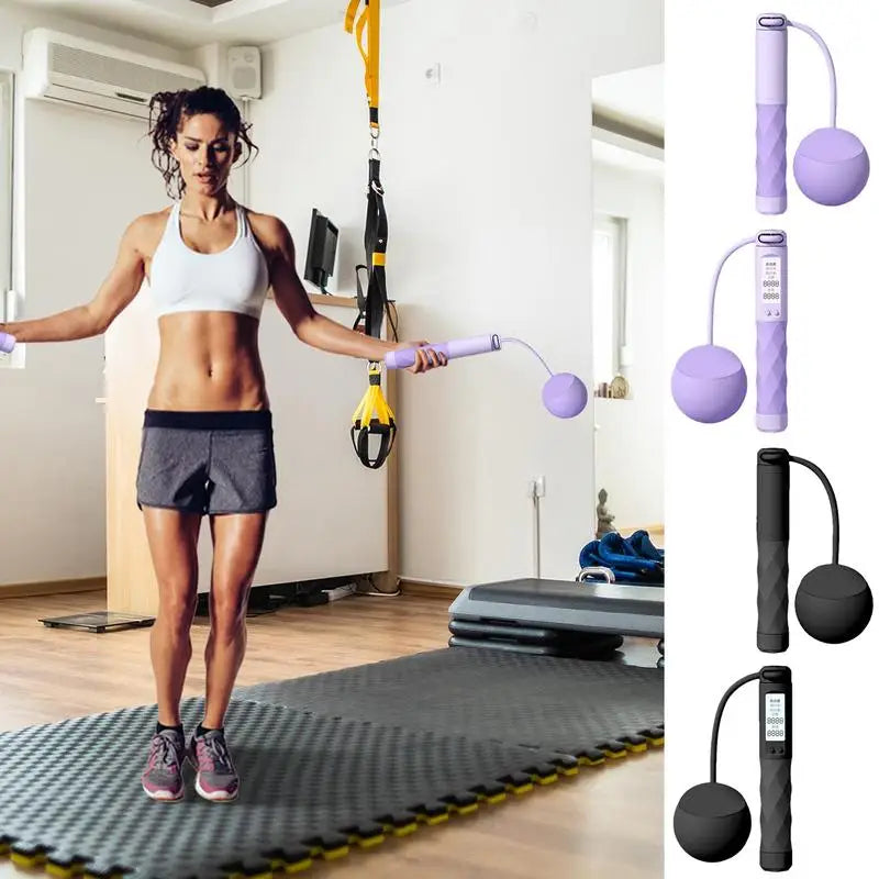 Cordless Digital Jump Rope with Counter – Adjustable Smart Fitness Tool