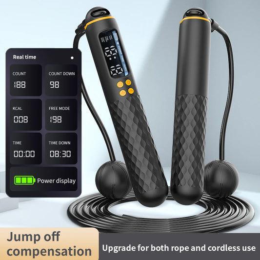 USB Rechargeable Digital Jump Rope with Calorie Counter – Adjustable