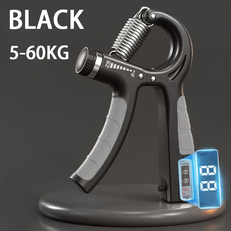 Adjustable Hand Grip Strengthener with Counter – 5–60kg Grip Trainer