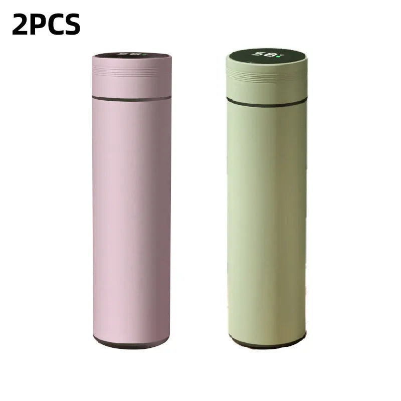 Smart 500ml Thermos Bottle with LCD Temperature Display – Leakproof