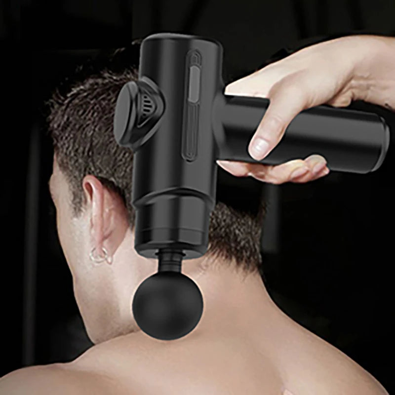 Portable Deep Tissue Massage Gun with 8 Heads – Muscle Recovery Tool