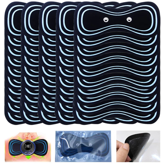 10PCS Replacement Massage Patches for Neck, Shoulder, and Back Massager – PU Self-Adhesive Reusable Pads