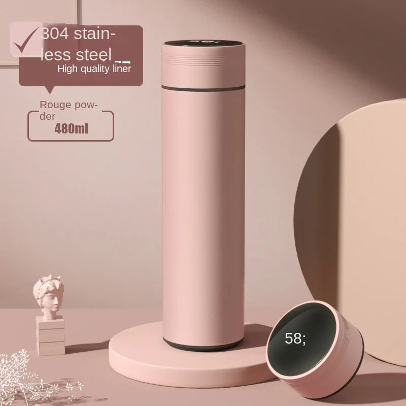 Smart 500ml Thermos Bottle with LCD Temperature Display – Leakproof