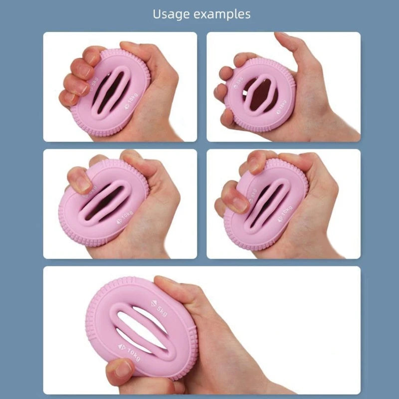 Silicone Hand Grip Ring – Finger & Forearm Strengthener (5–50kg)