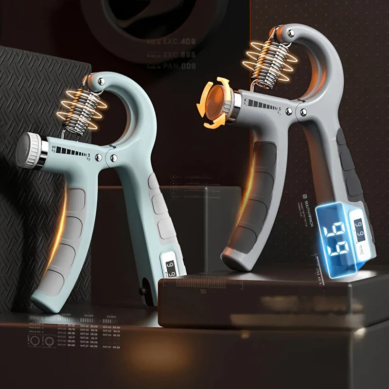 Adjustable Hand Grip Strengthener with Counter – 5–60kg Grip Trainer