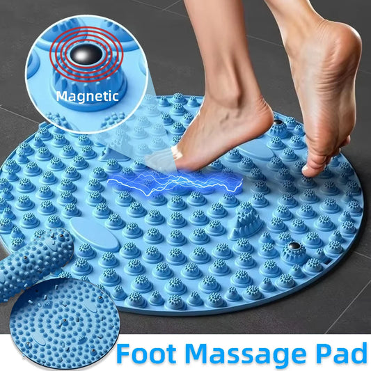 TPE Magnetic Foot Massage Pad – Acupressure Yoga Mat, Finger Pressure Board, Muscle Relaxation and Feet Training Tool
