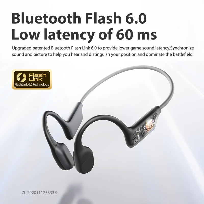 Sanag B22s Bone Conduction Headphones – Bluetooth 5.3, 16H Playtime