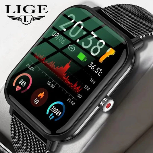 LIGE Smartwatch for Men & Women – Bluetooth Calling & Health Monitor