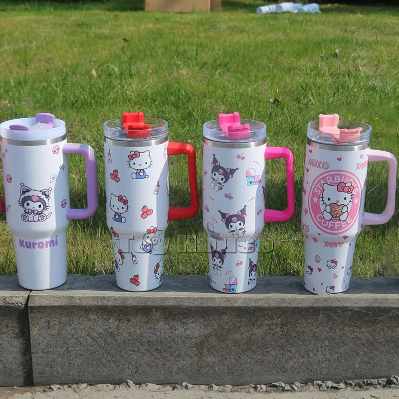 Sanrio 40oz Hello Kitty Kuromi Insulated Bottle – Stainless Steel Flask