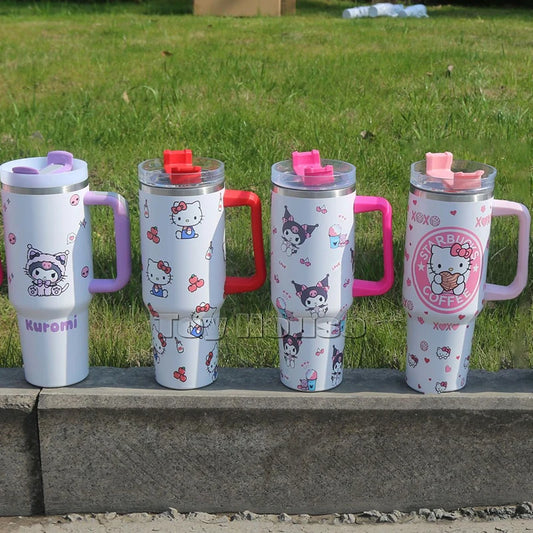 Sanrio 40oz Hello Kitty Kuromi Insulated Bottle – Stainless Steel Flask