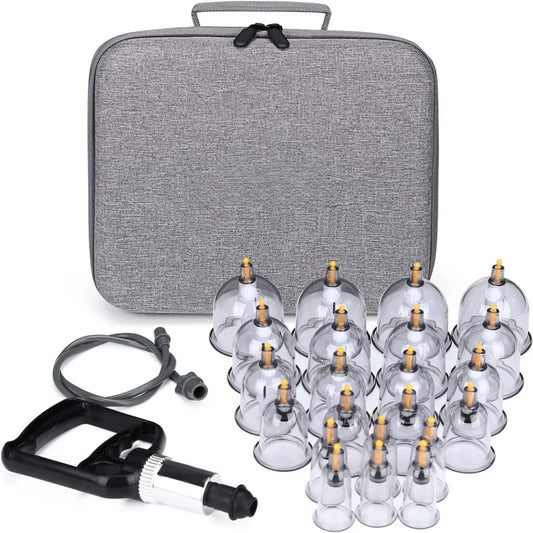 24-Piece Vacuum Cupping Therapy Set – Anti-Cellulite & Pain Relief
