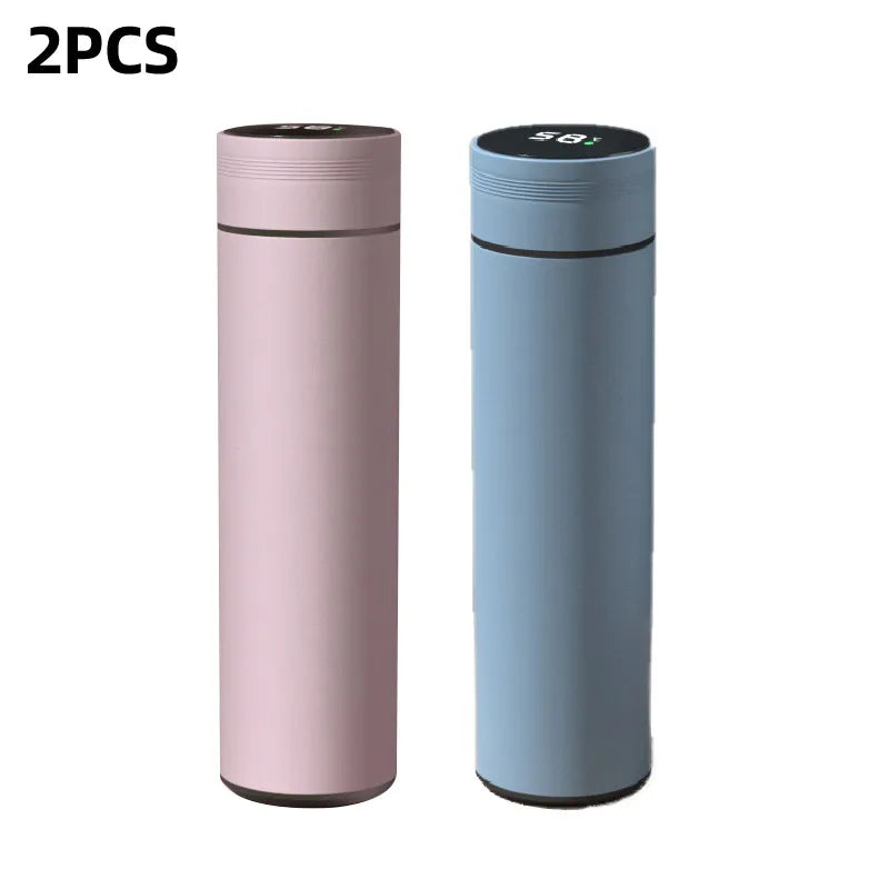 Smart 500ml Thermos Bottle with LCD Temperature Display – Leakproof
